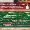 TackView Christmas Rug Washable, Non Slip Low Pile Christmas Tree & Floral Accent Carpet, for Living Room, Bedroom, Kitchen - 4 of 4