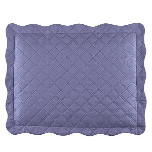 Collections Etc Camille Reversible Diamond Textured Pillow Sham - 1 of 3