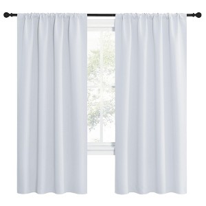 NICETOWN Blackout Curtains Rod Pocket Thermal Insulated Privacy Drapes (2 Panels) - 1 of 4