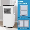 8000 BTU Portable Air Conditioner with Remote Control - 3-in-1 PAC-8000, Quiet Operation, 24H Timer, Cools Up to 350 sq ft, White - 3 of 4
