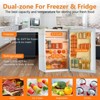 4.3 Cu.Ft Small Refrigerator With Freezer-Mini Fridge for Bedroom Dorm Office,7 Settings Adjustable Thermostat Low Noise,Energy-Efficient,Compact Door - 4 of 4