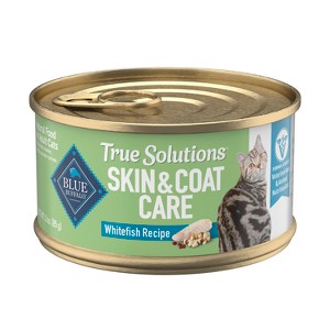 Blue Buffalo True Solutions Skin & Coat White Fish Flavor Premium Wet Cat Food - 3oz - 1 of 4