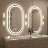 pmir Super Bright 192 LEDs/m LED Lighted Anti-Fog Tempered Glass Irregular Bathroom/Vanity Mirror with ETL & 3-Year Warranty - 3 of 4