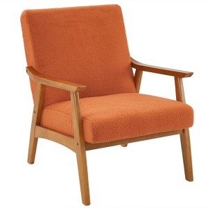 Karl Home Solid Wood Accent Chair - 1 of 3