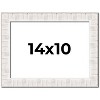 PosterPalooza | Photo Size Sculpted White Picture Frame - UV Acrylic, Foam Board Backing, Hanging Hardware - 2 of 4