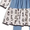 The Pink Picket Fence Penny Penguin Twirl Dress for Girls – 100% Cotton Long Sleeve Play Dress – Hand-Painted Penguin Print - 3 of 4
