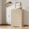 Tall Fluted 5-Drawer Bedroom Dresser ¨C Modern Handleless Wooden Chest with Deep Storage, TV Stand & Clothes Organizer ,Hallway (Natural Oak) - 3 of 4