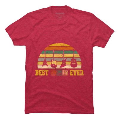 Men's Design By Humans Best Guitar Dad Ever Music Guitar Chord By BaoMinh T-Shirt