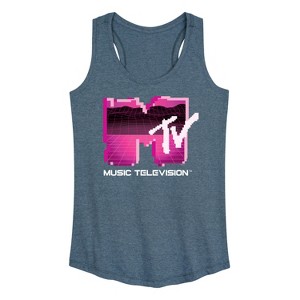 Women's - MTV - Retro Gamer Logo Graphic Racerback Tank - 1 of 4
