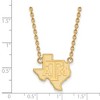 Black Bow Jewelry 14k Yellow Gold Texas A&M Aggies NCAA Necklace 18 Inch - 2 of 4