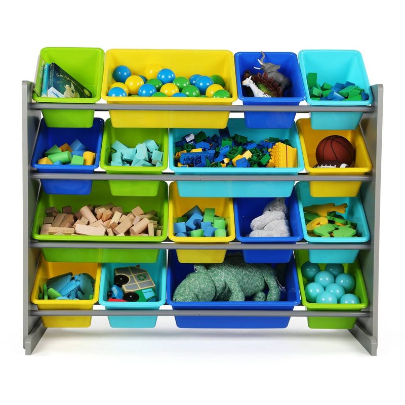 Kids&#39; Super-Size Toy Organizer Elements Collection Gray - Humble Crew, 3 of 8