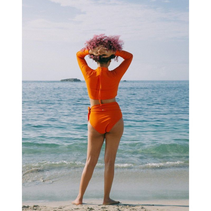 Women's Lydia Cutout Long Sleeve Bikini Top - MIGA Swimwear, 5 of 7