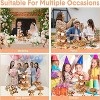 7 Pcs Cake Stand Set,30Cm Metal Dessert Table Display Set with 2 Tiered Stands&5 Trays,Metal Cupcake Holder,Cake Stand Set for Baby Shower Xmas Party - 2 of 4