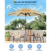10FT Outdoor Patio Umbrella, Market/Table Umbrella with Push Button Tilt and Crank - 3 of 4