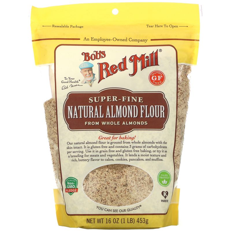 Bob's Red Mill Natural Almond Flour, Super Fine, 16 oz (453 g), 1 of 3