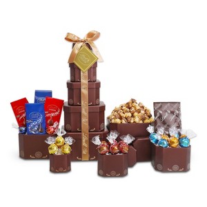 Alder Creek Gift Baskets Decadent Lindt Chocolate Gift Tower - 1 of 3