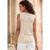 Women's Printed V-Neck Tank Top - LASCANA - 3 of 4