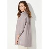 Catherines Women's Plus Size Classic Linen Buttonfront Shirt - 4 of 4