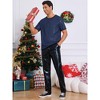 INSPIRE CHIC Men's Metallic Short Sleeved Club Rave Party Sequins Sparkly T-Shirt - 2 of 4