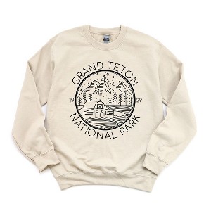Simply Sage Market Women's Graphic Sweatshirt Grand Teton National Park - 1 of 3