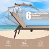 Tangkula 1PC/2PCS Outdoor Chaise Lounge 6-Position Recliner Lounger with Adjustable Sun Shade & Cup Holder - 4 of 4