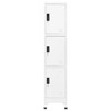 VidaXL Locker Cabinet White 15 in.x17.7 in.x70.9 in. Steel - 2 of 4