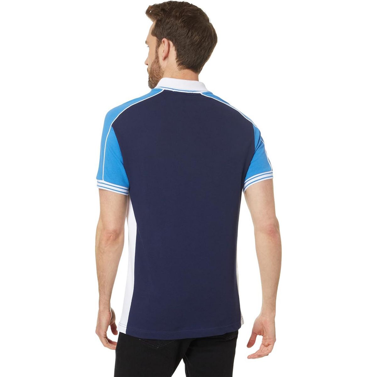 U.S. Polo Assn. Men's Slim Fit Double Collar Pique Polo Shirt - thumbnail 2