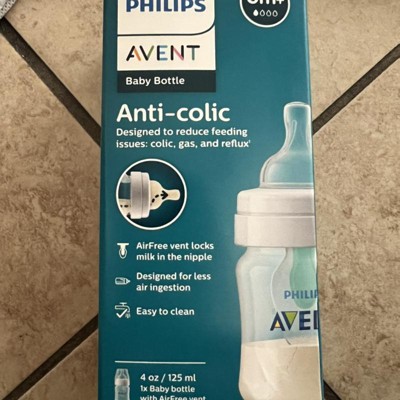  Philips Avent Anti-colic Baby Bottles Clear, 4oz, 3 Piece :  Baby