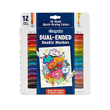 Crayola 12pk Doodle & Draw Dual Ended Doodle Markers