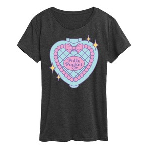 Women's - Polly Pocket - Quilted Heart Case Short Sleeve Graphic T-Shirt - 1 of 4