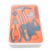 MaseiKar Household Tool Set with Hammer, Wrench, Pliers, Screwdriver Bits, Tool Set for Home Repairs, Premium Tool Set, Boxed, Orange - 2 of 4