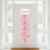 Big Dot of Happiness Pajama Slumber Party - Girls Sleepover Birthday Party Front Door Decoration - Vertical Banner - 2 of 4