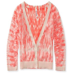Aeropostale Womens Ikat Reverse Crop Cardigan Sweater - 1 of 1