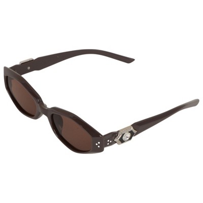 Anna-Kaci Women's Retro Jewelry Collection Fashionable Versatile Sunglasses UV400 Protection