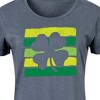Women's - Instant Message - Negative Space Shamrock Graphic T-shirt Dress - 2 of 4