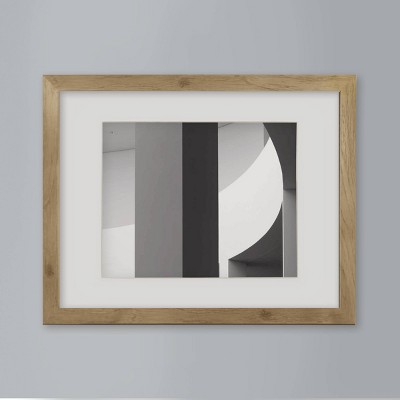 11" x 14" Matted to 8" x 10" Single Picture Frame Alabaster Oak Light Beige - Room Essentilas™