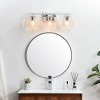 Elegant Lighting Merrick 3 light Chrome and Clear Bath Sconce - 3 of 4