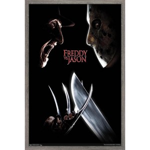 Trends International Freddy vs. Jason - One Sheet Framed Wall Poster Prints - 1 of 4