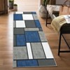 Washable Modern Patchwork Rug Non Slip Low Pile Rug Soft Contemporary Throw Floor Cover Foldable Indoor Carpet for Living Room Bedroom Playroom填 - 2 of 4