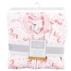 Hudson Baby Infant Girls Premium Quilted Long Sleeve Sleeping Bag and Wearable Blanket, Coral Unicorn, 0-6 Months - 2 of 2