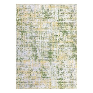 Washable Area Rug Modern Abstract Non Slip Rugs Foldable Low Pile Contemporary Indoor Carpet for Bedroom Office Kids Room Guest Room Study Room - 1 of 4