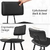 Vipbear Bar Stools Set of 2,26" H Swivel Counter Height Barstools with Back, Mid Century Modern Bar Stools for Kitchen Island, Metal Base - 3 of 4