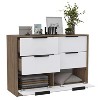 NicBex 3 Drawers Dresser with Superior Top Modern Closet Storage Dresser for Closet for Bedroom, Living Room, Hallway - 3 of 4