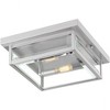 Quoizel Lighting Westover 2 - Light Flush Mount in  Stainless Steel - 3 of 4