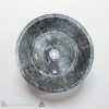 Dark Grey Marble Vessel Sink – Handcrafted Round Bathroom Basin, 16.34 Inch Polished Natural Marble Vanity Sink, Durable Stone Sink Modern Bathroom - 4 of 4