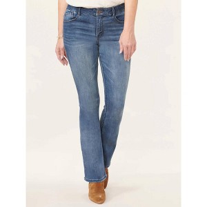 Women's High Rise Denim Itty Bitty Boot Jean - Democracy - 1 of 4