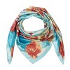 Wrapables Silk Satin Floral Neckerchief 35 x 35 Inch Square Scarf, Roses - 2 of 4