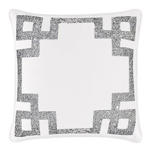 16"x16" Luminous Greek Key Border Square Throw Pillow - Sparkles Home - 1 of 1