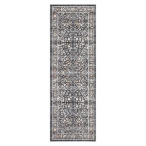 Area Rugs for Living Room - Machine Washable Vintage Rug, Non-Slip Low Pile, Rubber Backing, Washable Carpet for Bedroom, Dining Room - 1 of 4