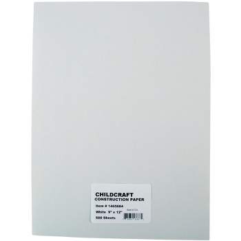 Construction Paper Bright White 12 in x 18 in 50 ct, Pala Supply Company